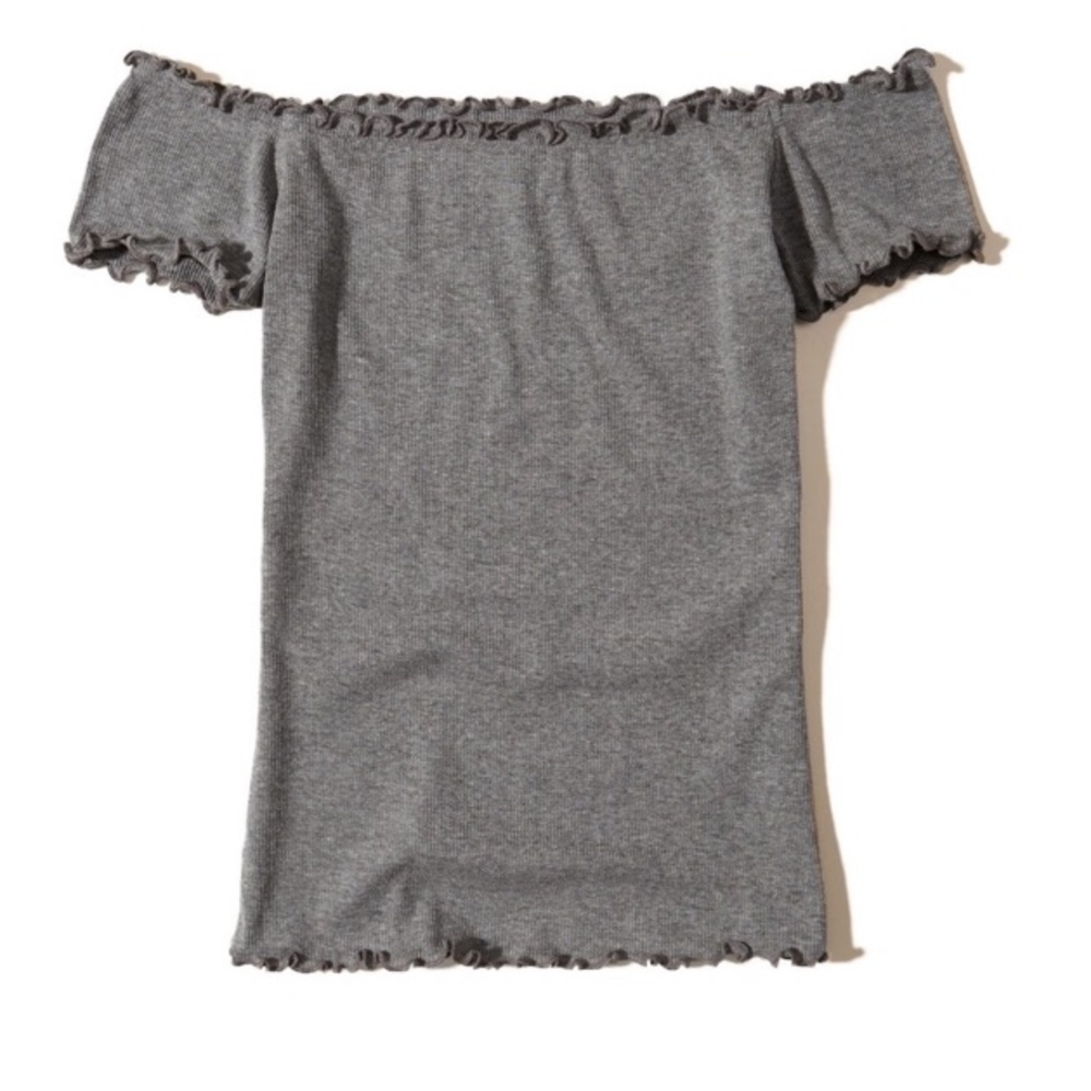 Hollister Off The Shoulder Ruffled Top